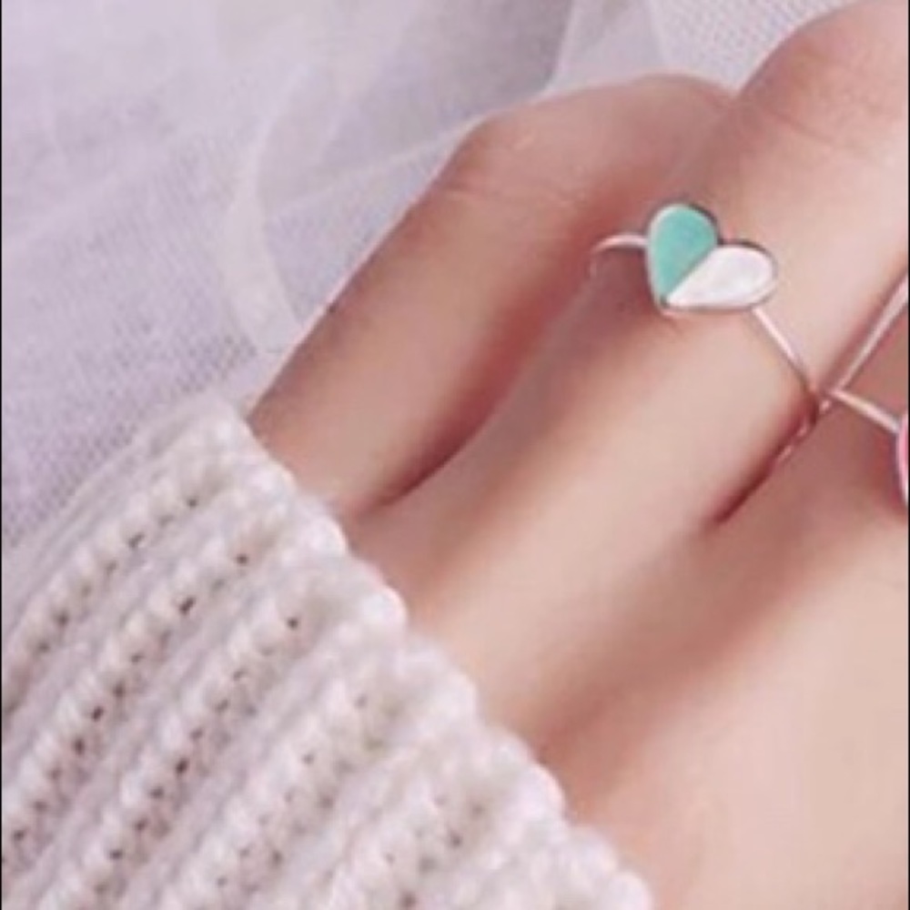 💙 Sterling Silver Blue Heart Ring